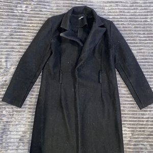 Black long trench coat